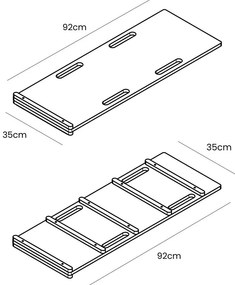 Бяла люлка от масивен бор 39x75x38 cm Montessori – Meowbaby