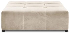 Бежов кадифен диван модул Rome Velvet - Cosmopolitan Design
