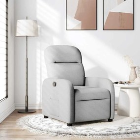 4015531 vidaXL Recliner Chair Cloud Grey Fabric