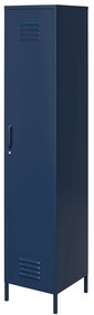 Син метален шкаф 38x185 cm Bradford - Queer Eye