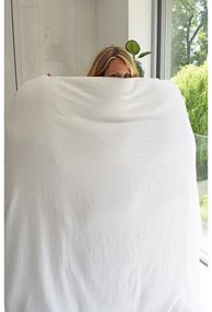 Бяло двойно муселиново спално бельо 200x200 cm Plain Muslin – Butter Kings