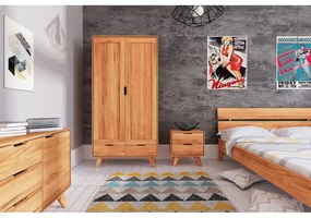 Нощно шкафче от букова дървесина Greg - The Beds