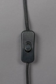 Черно-бяла настолна лампа с текстилен абажур (височина 62 cm) Elon – Dutchbone