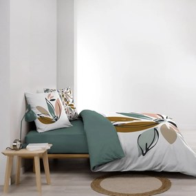 Бяло двойно удължено памучно спално бельо 240x220 cm Octavia – douceur d'intérieur