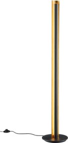 Черна LED затъмняваща се подова лампа (височина 142,5 cm) Texel – Trio