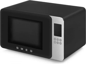 Микровълнова фурна с грил 4в1 SMEG Collezione MOC01BLMEU, 1900W, 29 л, 18 програми, Плавно затваряне, Звуков сигнал, LCD, Черен мат