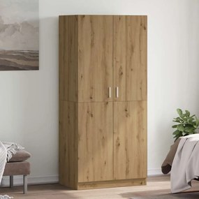 855883 vidaXL Гардероб Artisan Дъб 80x52x180 cm Инженерна дървесина