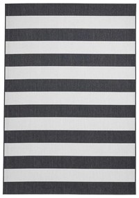 Бяло-черен външен килим 170x120 cm Santa Monica - Think Rugs
