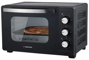 Електрическа фурна Esperanza EKO008N, 1280W, 20 л, 100-230C, Таймер 60 мин, Черен