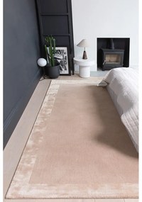 Бежов ръчно изработен килим със смес от вълна 120x170 cm Ascot – Asiatic Carpets