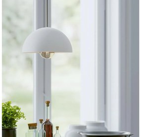 Eglo 901135 - Пендел GAETANO 1xE27/40W/230V Ø 30 см бял