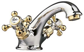 Sapho - Смесител за умивалник с изпразнител ANTEA златен