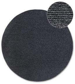 Тъмносив ръчно изработен вълнен кръгъл килим ø 160 cm Francois – Villeroy&Boch