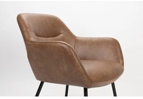 Кафяво кресло Dude – White Label