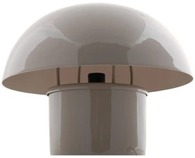 Сива настолна лампа с метален абажур (височина 25 cm) Fat Mushroom – Leitmotiv