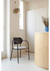 Черно-сив трапезен стол в декор от пепел Eclipse - Teulat