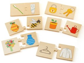 Bigjigs - Дървен пъзел - Асоциации 34029