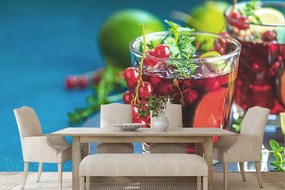 Самозалепващ фототапет – Червен коктейл