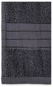 Антрацитни памучни хавлиени кърпи в комплект от 2 бр. от тери 70x140 cm – Good Morning