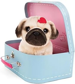 Studio Pets - Плюшено куче Мопс с куфарче и паспорт, Снугъл