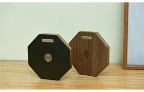 Кафява светлинна декорация с USB ø 12 cm Twist Hexagon – Gingko