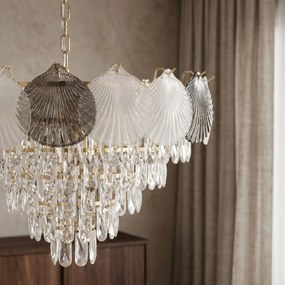 Кристална висяща лампа SWE084-CP 60cm GOLD