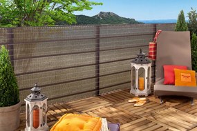 Nortene - Декоративна тъкана мрежа Havana 85% - 1.5 Х 5 М - Кафява