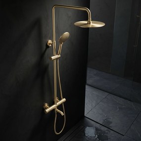 Душ система с Термостат Rea Lungo Diamond Gold Brush