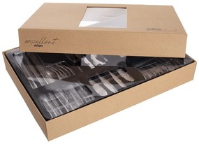 Прибори за хранене от неръждаема стомана в сребрист цвят 24 бр. Satin – Orion