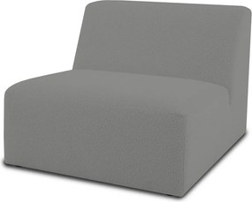 Сив модулен диван от букле (среден модул) Roxy – Scandic