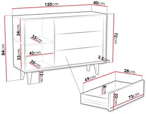 Бюфет Ferido 1D3SZ