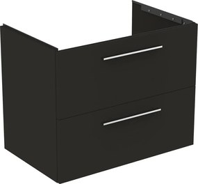 Антрацитен стенен шкаф за мивка 80x63 cm i.Life B – Ideal Standard