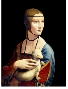 Живопис - репродукция 50x70 cm Lady with an Ermine, Leonardo Da Vinci - Fedkolor