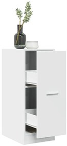 855151 vidaXL Аптекарски шкаф, бял, 30x41x77,5 см, инженерно дърво