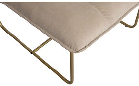 Бежов фотьойл със златиста основа Fie Fire - WOOOD