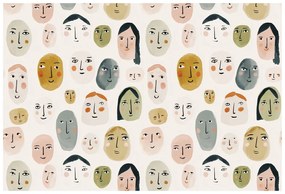 Тапет – Цветни абстрактни лица