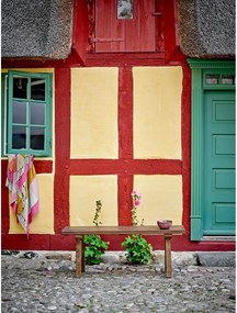 Градинска пейка от масивно дърво в естествен цвят Brosse – Bloomingville