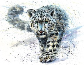 Тапет – Рисуван леопард