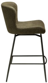 Тапициран бар стол в цвят каки (височина на седалката 67,5 cm) Glam – DAN-FORM Denmark