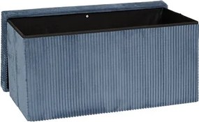 Пейка със съхранение atmosphera Arum, Рипсено кадифе, Сгъваема, 76x38 cm - Каки