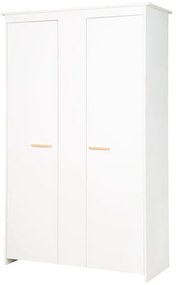 Бял детски гардероб 119x190x52 cm Anton – Roba