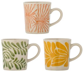 Глинени чаши в комплект от 3 бр. за капучино 205 ml Fauni – Bloomingville