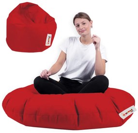 Градински пуф Iyzi 100 Cushion Pouf, цвят Червен