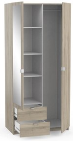 Гардероб 2-врати Merita-Естествено