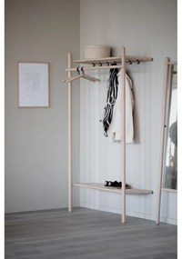 Комплект за антре от дъбова дървесина в естествен цвят Milford - Rowico