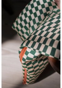 Зелено/бежово единично спално бельо от памучен сатен 140x200 cm Mini – Mette Ditmer Denmark