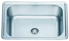 Кухненска мивка ICK 6346, неръждаема стомана, едно корито, със сифон, 63x47см