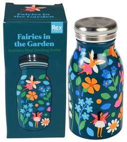Синя детска бутилка от неръждаема стомана 250 ml Fairies in the Garden – Rex London