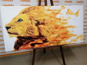 Картина на платно – Огнен лъв