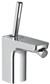 Смесител за биде, A5A606DC00, Roca, хром, с изпразнител и гъвкави връзки, 10х12.5см